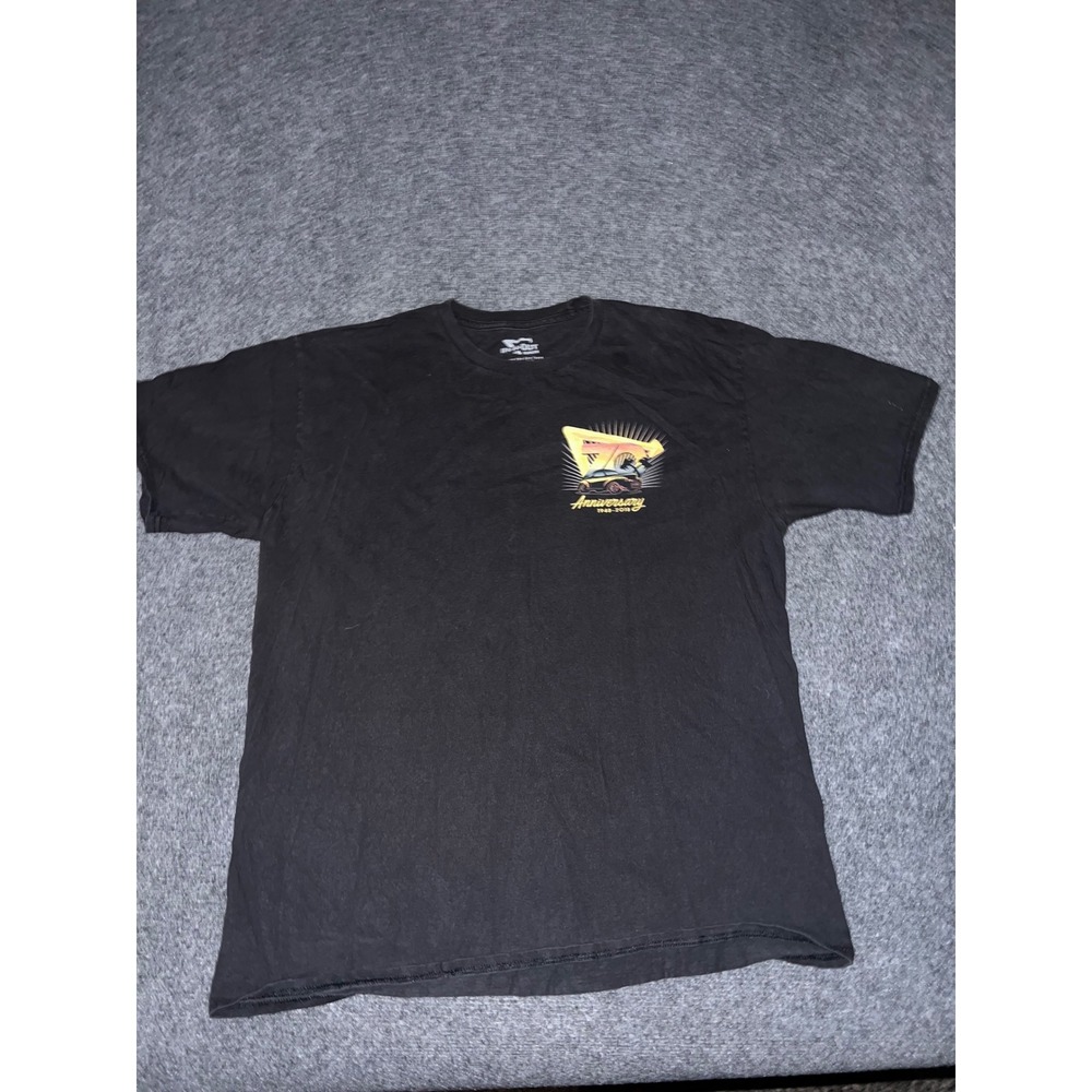 In-N-Out Burger 70th Anniversary T-Shirt Mens Large Black Cotton Vladimir Kush